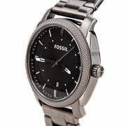  Shop Authentic Fossil Machine Chronograph Black Dial Grey Steel Strap Watch for Men - FS4774 - Luxxuri