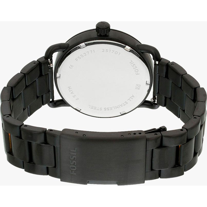  Shop Authentic Fossil The Commuter Brown Dial Black Steel Strap Watch for Men - FS5277 - Luxxuri