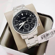  Shop Authentic Fossil Goodwin Chronograph Black Dial Silver Steel Strap Watch for Men - FS5412 - Luxxuri