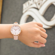  Shop Authentic Fossil Jacqueline White Dial Pink Leather Strap Watch for Women - ES4303 - Luxxuri