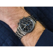  Shop Authentic Fossil Goodwin Chrono Analog Black Dial Grey Steel Strap Watch for Men - FS5518 - Luxxuri