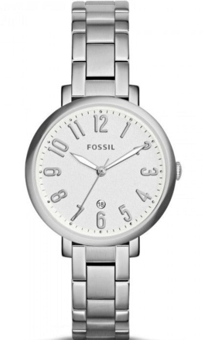  Shop Authentic Fossil Jacqueline White Dial Silver Steel Strap Watch for Women - ES3969 - Luxxuri