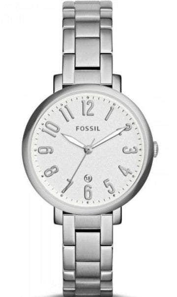  Shop Authentic Fossil Jacqueline White Dial Silver Steel Strap Watch for Women - ES3969 - Luxxuri