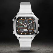  Shop Authentic Fossil Retro Analog-Digital Black Dial Silver Steel Strap Watch for Men - FS5890 - Luxxuri