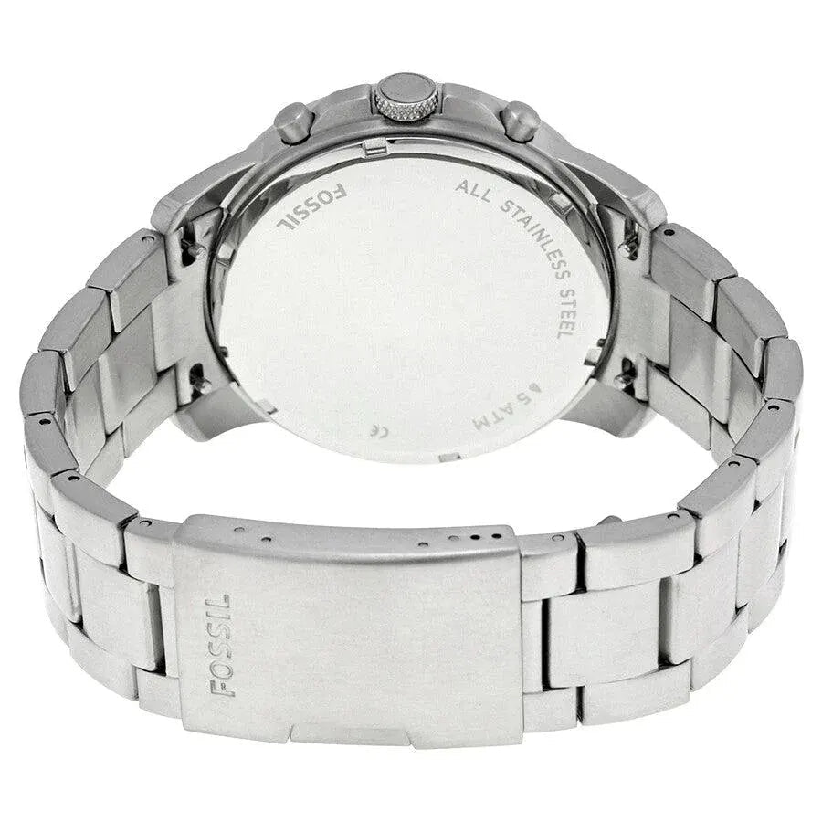  Shop Authentic Fossil Grant Sport Chronograph Black Dial Silver Steel Strap Watch for Men - FS5236 - Luxxuri