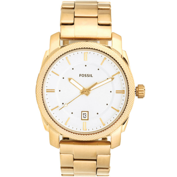  Shop Authentic Fossil Machine Gold Dial Gold Steel Strap Watch for Men - FS5264 - Luxxuri