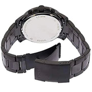  Shop Authentic Fossil Grant Sport Chronograph Black Dial Black Steel Strap Watch for Men - FS5374 - Luxxuri