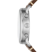  Shop Authentic Fossil The Commuter White Dial Brown Leather Strap Watch for Men - FS5402 - Luxxuri