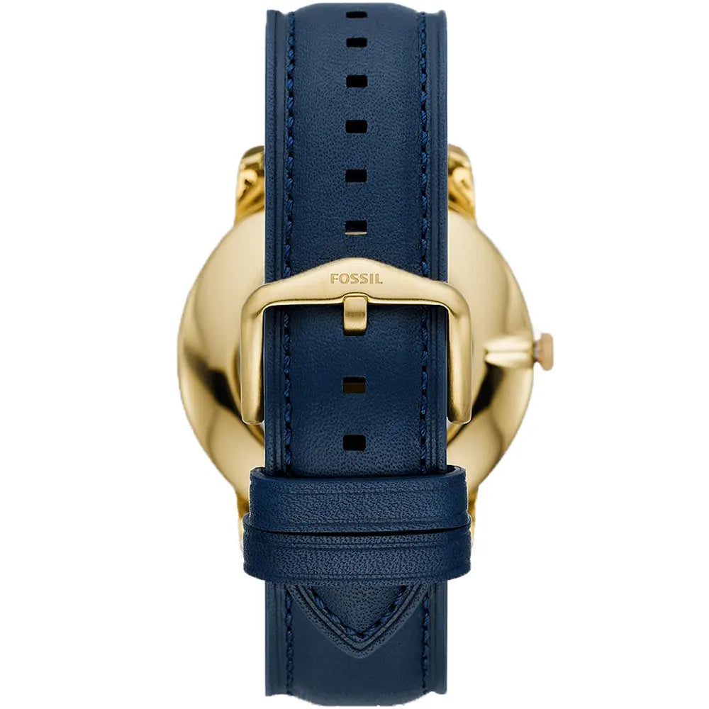  Shop Authentic Fossil The Minimalist 3H Analog Blue Dial Blue Leather Strap Watch for Men - FS5789 - Luxxuri