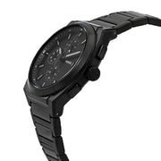  Shop Authentic Fossil Everett Chronograph Black Dial Black Steel Strap Watch for Men - FS5797 - Luxxuri