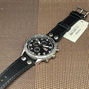  Shop Authentic Fossil Retro Pilot Chronograph Black Dial Black Leather Strap Watch for Men - FS5806 - Luxxuri