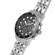  Shop Authentic Fossil FB-01 Chronograph Black Dial Silver Steel Strap Watch for Men - FS5837 - Luxxuri