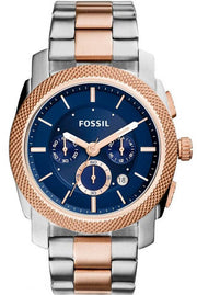  Shop Authentic Fossil Machine Blue Dial Two Tone Steel Strap Watch for Men - FS5037 - Luxxuri