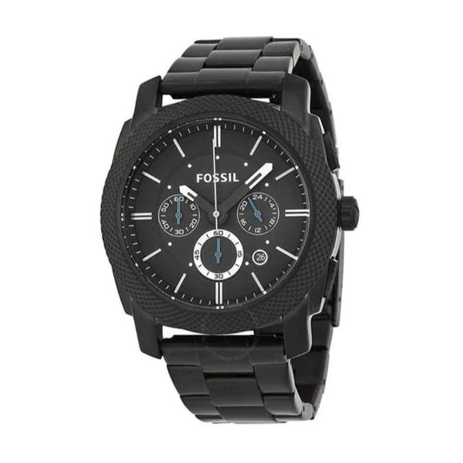  Shop Authentic Fossil Machine Chronograph Black Dial Black Steel Strap Watch for Men - FS4552 - Luxxuri