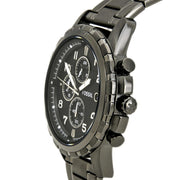  Shop Authentic Fossil Dean Chronograph Black Dial Black Steel Strap Watch for Men - FS4721 - Luxxuri