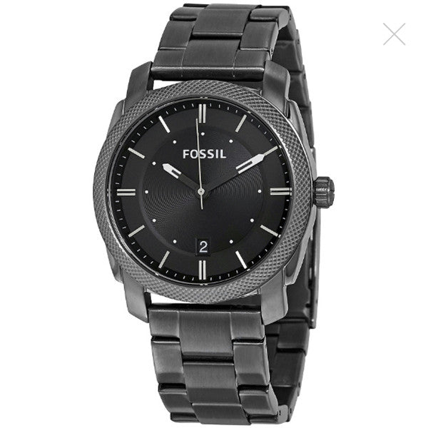  Shop Authentic Fossil Machine Chronograph Black Dial Grey Steel Strap Watch for Men - FS4774 - Luxxuri