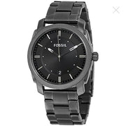  Shop Authentic Fossil Machine Chronograph Black Dial Grey Steel Strap Watch for Men - FS4774 - Luxxuri
