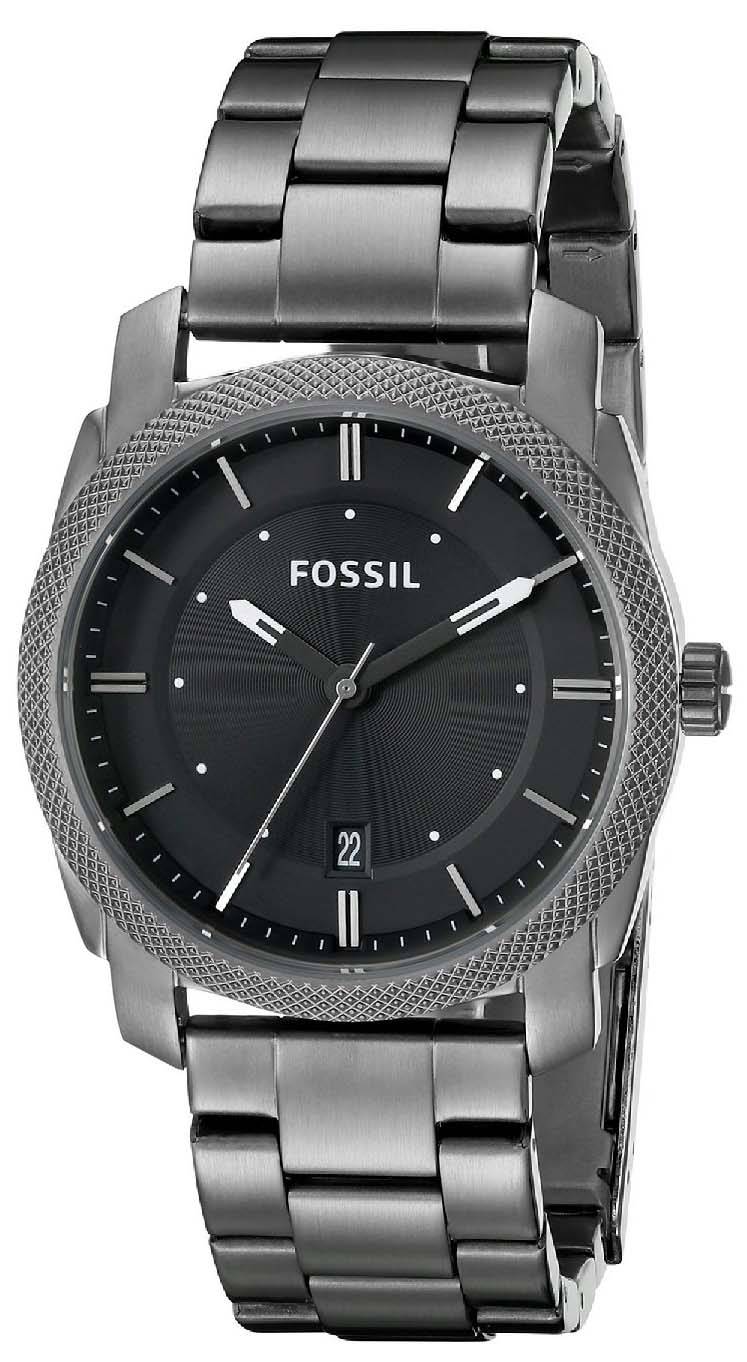  Shop Authentic Fossil Machine Chronograph Black Dial Grey Steel Strap Watch for Men - FS4774 - Luxxuri