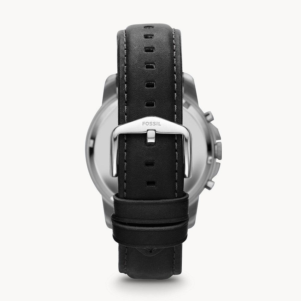 Shop Authentic Fossil Grant Chronograph Black Dial Black Leather Strap Watch for Men - FS4812 - Luxxuri