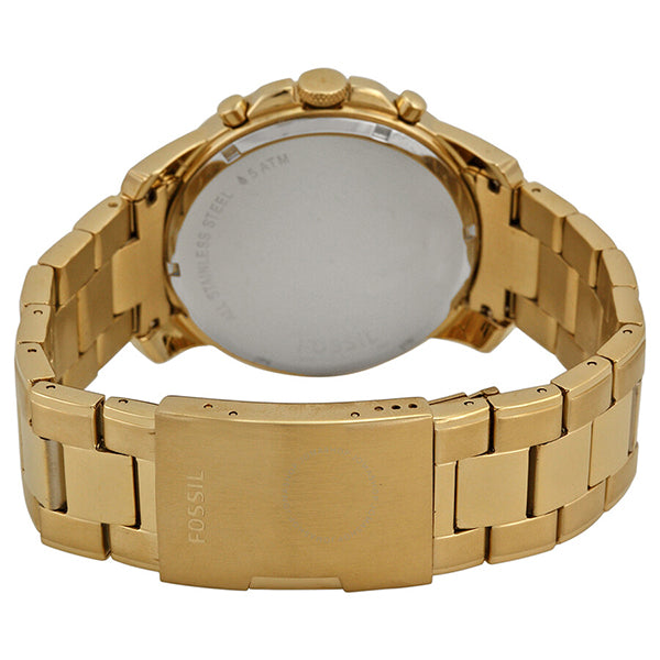  Shop Authentic Fossil Grant Chronograph Black Dial Gold Steel Strap Watch for Men - FS4815 - Luxxuri