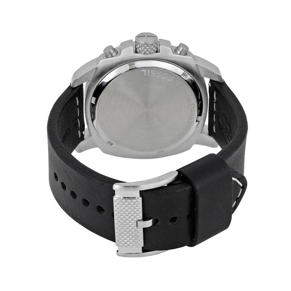  Shop Authentic Fossil Modern Machine Chronograph Black Dial Black Leather Strap Watch for Men - FS4928 - Luxxuri