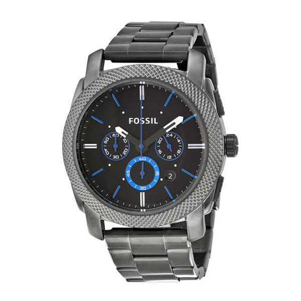  Shop Authentic Fossil Machine Chronograph Brown Dial Grey Steel Strap Watch for Men - FS4931 - Luxxuri