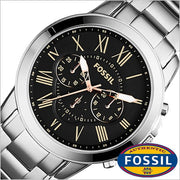  Shop Authentic Fossil Grant Chronograph Black Dial Silver Steel Strap Watch for Men - FS4994 - Luxxuri