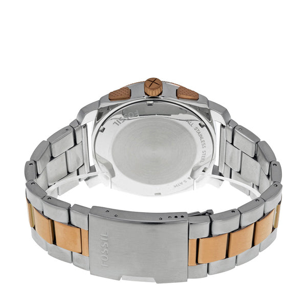  Shop Authentic Fossil Machine Blue Dial Two Tone Steel Strap Watch for Men - FS5037 - Luxxuri