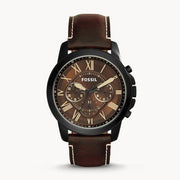  Shop Authentic Fossil Grant Chronograph Brown Dial Brown Leather Strap Watch for Men - FS5088 - Luxxuri
