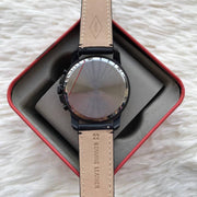  Shop Authentic Fossil Grant Chronograph Black Dial Black Leather Strap Watch for Men - FS5132 - Luxxuri