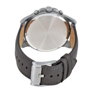  Shop Authentic Fossil Grant Chronograph Gunmetal Grey Dial Grey Leather Strap Watch for Men - FS5183 - Luxxuri