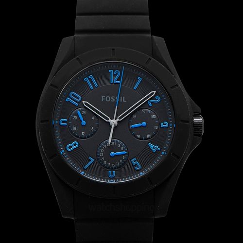 Shop Authentic Fossil Popstastic Sport Black Dial Black Rubber Strap Watch for Men - FS5222 - Luxxuri