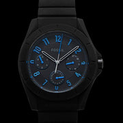  Shop Authentic Fossil Popstastic Sport Black Dial Black Rubber Strap Watch for Men - FS5222 - Luxxuri