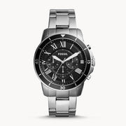  Shop Authentic Fossil Grant Sport Chronograph Black Dial Silver Steel Strap Watch for Men - FS5236 - Luxxuri