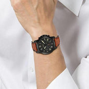  Shop Authentic Fossil Grant Chronograph Black Dial Brown Leather Strap Watch for Men - FS5241 - Luxxuri