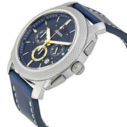  Shop Authentic Fossil Machine Chronograph Blue Dial Blue Leather Strap Watch for Men - FS5262 - Luxxuri