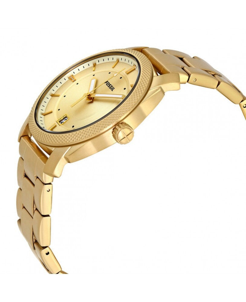  Shop Authentic Fossil Machine Gold Dial Gold Steel Strap Watch for Men - FS5264 - Luxxuri