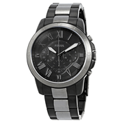  Shop Authentic Fossil Grant Chronograph Black Dial Two Tone Steel Strap Watch for Men - FS5269 - Luxxuri