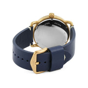  Shop Authentic Fossil The Commuter Blue Dial Blue Leather Strap Watch for Men - FS5274 - Luxxuri