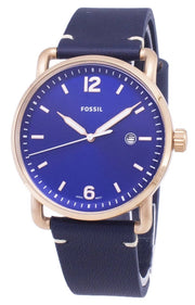  Shop Authentic Fossil The Commuter Blue Dial Blue Leather Strap Watch for Men - FS5274 - Luxxuri