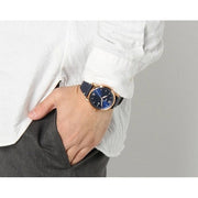  Shop Authentic Fossil The Commuter Blue Dial Blue Leather Strap Watch for Men - FS5274 - Luxxuri