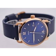  Shop Authentic Fossil The Commuter Blue Dial Blue Leather Strap Watch for Men - FS5274 - Luxxuri
