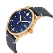  Shop Authentic Fossil The Commuter Blue Dial Blue Leather Strap Watch for Men - FS5274 - Luxxuri