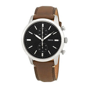  Shop Authentic Fossil Townsman Chronograph Black Dial Brown Leather Strap Watch for Men  - FS5280 - Luxxuri