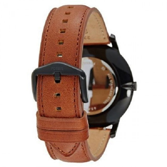  Shop Authentic Fossil The Minimalist Black Dial Brown Leather Strap Watch for Men - FS5305 - Luxxuri