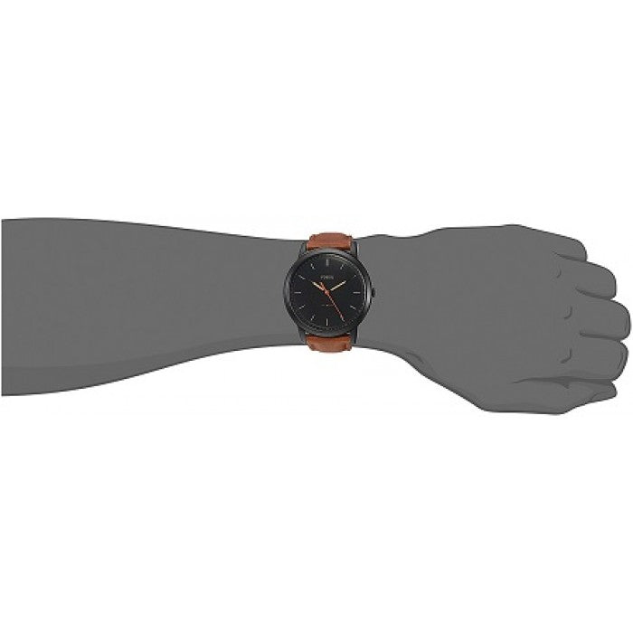  Shop Authentic Fossil The Minimalist Black Dial Brown Leather Strap Watch for Men - FS5305 - Luxxuri
