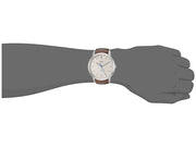 Shop Authentic Fossil Minimalist Off White Dial Brown Leather Strap Watch for Men - FS5306 - Luxxuri
