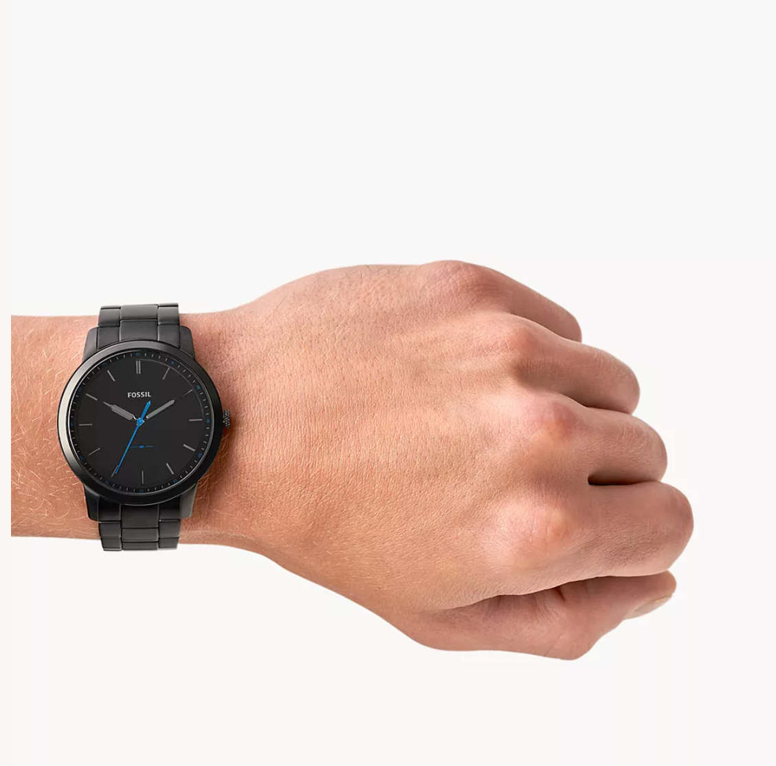  Shop Authentic Fossil The Minimalist Black Dial Black Steel Strap Watch for Men - FS5308 - Luxxuri