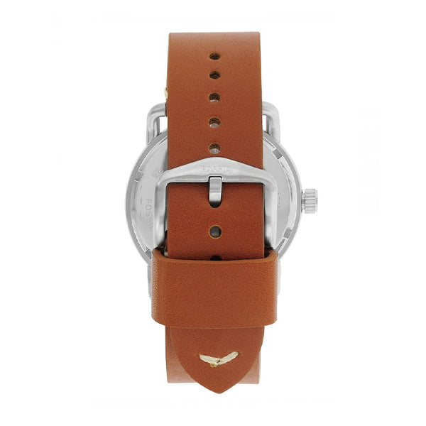  Shop Authentic Fossil Commuter Blue Dial Blue Leather Strap Watch for Men - FS5325 - Luxxuri