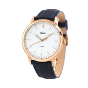  Shop Authentic Fossil The Minimalist Slim White Dial Blue Leather Strap Watch for Men - FS5371 - Luxxuri